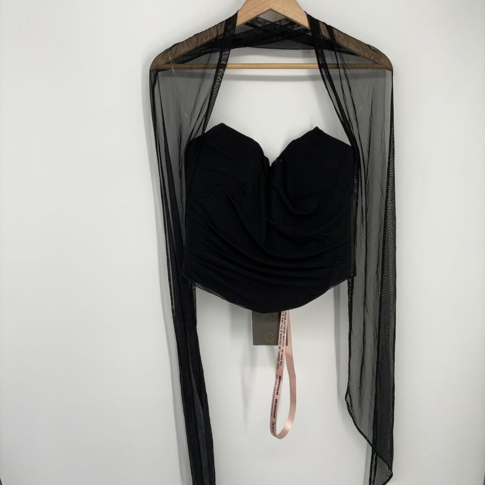 House of CB Strapless Ruched Bodycon Dress